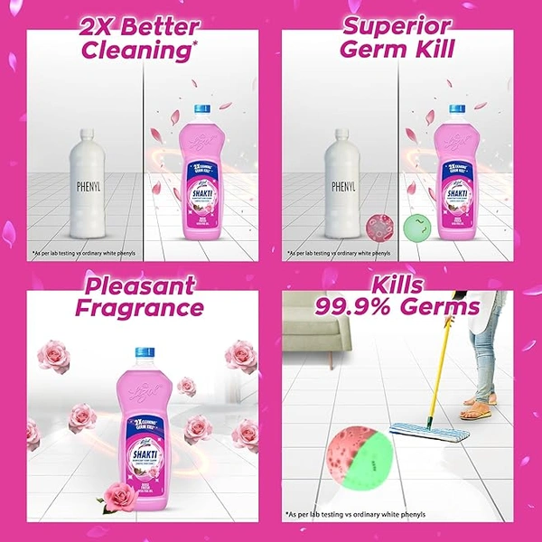 Lizol Shakti Floor Cleaner - ROSE - 450 ML