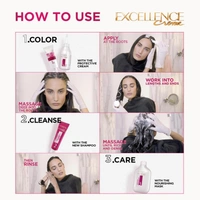 Loreal Paris Excellence Creme Hair Colour - BLACK 1 - Big Pack