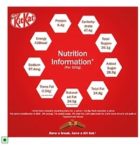 Nestle KitKat 4 Fingers Choco Coated Wafer Bar - Pack of 2 - Pack of 2 - 2 x 38.5 GM