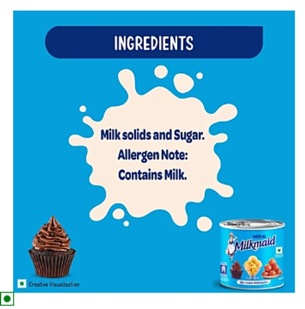 Nestle Milkmaid Partly Skimmed Sweetened Condensed Milk - 380 GM