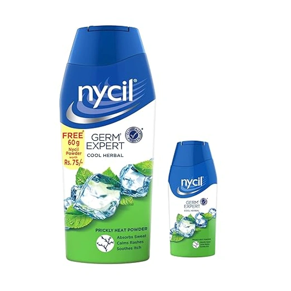 Nycil Cool Herbal Talcum Powder - Free 50 g Pack - 150 GM