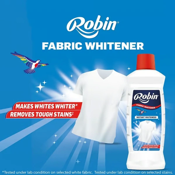 Robin Blue Robin Dazzling White Fabric Whitener Liquid - 150 ml