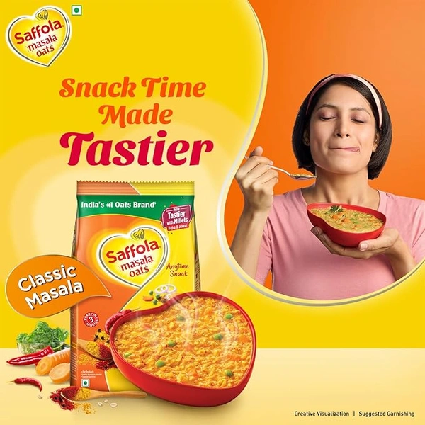 Saffola Classic Masala Oats - 500 GM