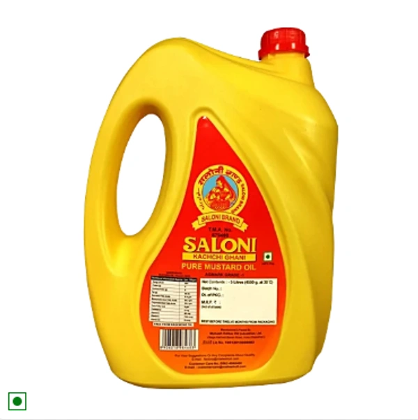 Saloni Mustard Oil - 5 Lit Jar - 