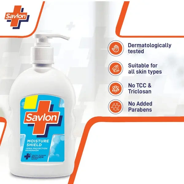 Savlon Moisture Shield Hand Wash Pump - 200 ML