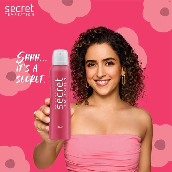 Temptation Secret Temptation Body Deodorant - PINK - 50 ML