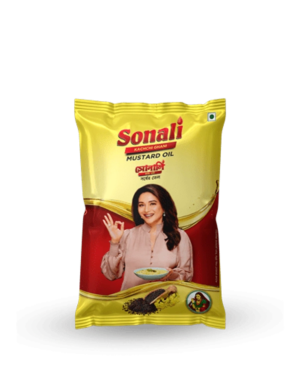 Sonali Mustard Oil - 1 Lit Pouch - 