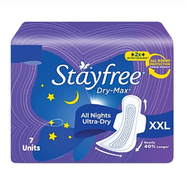 Stayfree Dry Max All night - 7 Pieces