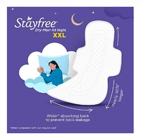 Stayfree Dry Max All night - 7 Pieces