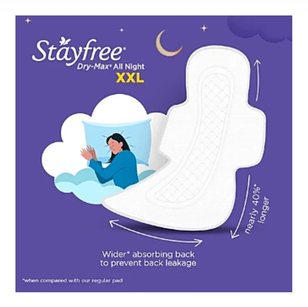 Stayfree Dry Max All night - 7 Pieces