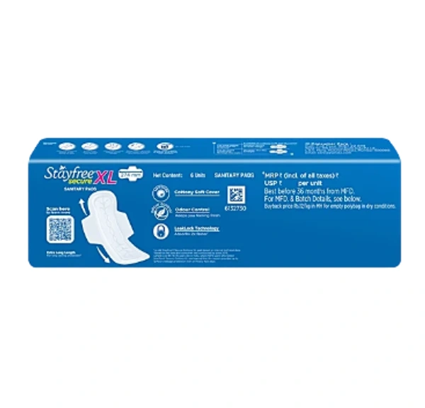 Stayfree Secure Cottony Comfort - XL - 18 Pieces