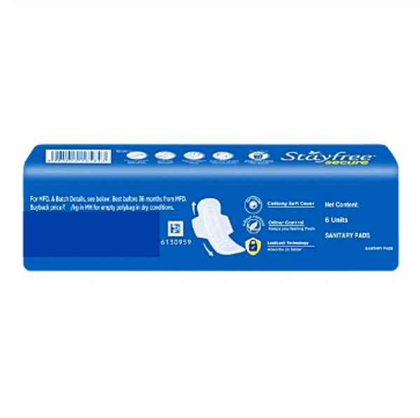 Stayfree Secure Cottony Soft - Regular - 6 Pieces