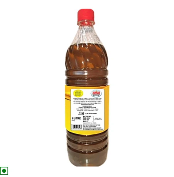 Suman Mustard Oil - Bottle - 1 LIT Bottle