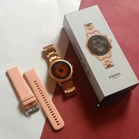 *FOSSIL Gen 6E aur ginti   NSmartwatch 44mm 2022*2  Patta silicon or meta*ON/OFF FOSSIL LOGO* 🔥🔥All colours available• *Dual Bluetooth Connectivity v4.2 / 3.0*• *1.28" LTPS HD  Round Clear View Screen* With 650Nits Brightness• 100+ Watch faces From App Store + Set Custom Wallpaper From Phone Gallery• *HIGH GRADE ALLUMINIUM BODY*• *Pedometer* / Sleep Monitor / Deep Sleep - Light S - White