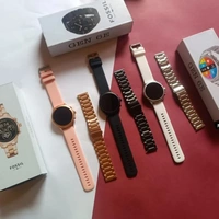 *FOSSIL Gen 6E aur ginti   NSmartwatch 44mm 2022*2  Patta silicon or meta*ON/OFF FOSSIL LOGO* 🔥🔥All colours available• *Dual Bluetooth Connectivity v4.2 / 3.0*• *1.28" LTPS HD  Round Clear View Screen* With 650Nits Brightness• 100+ Watch faces From App Store + Set Custom Wallpaper From Phone Gallery• *HIGH GRADE ALLUMINIUM BODY*• *Pedometer* / Sleep Monitor / Deep Sleep - Light S - White