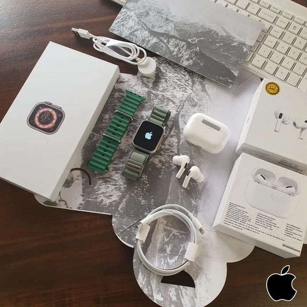 APPLE WATCH ULTRA AND AIRPODS PRO 2 TWS COMBO* HOTSELLING 6 In 1 
