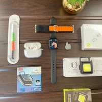 *_2023 APPLE TOP SELLING COMBO OFFER🔥💯👌_**9 in 1 BooM Combo* ❣️❣️*7a Quality* 🔥🔥✓ *Apple Serise 8*✓ (Super Fast 🖖 Stylish design)✓ (Set Owen wallpaper+ Bt calling)✓ (World's Biggest Sold Smartwatch)✓ *Apple Size 44 Mm Alpino Strap*✓ *Hige quality Apple white Nike Box* ✓ *Airpord Tws*✓ (beep Hd sound Boom Boom)✓ *Transfernt Airpord Case*✓ *Apple Smart watch PaMa Screen protect - Black
