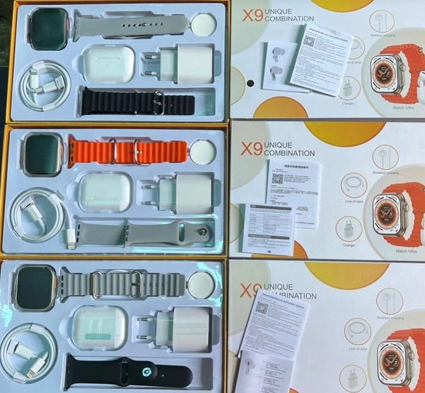 * BEST UNIQUE COMBO OFFER **49mm **TWO BELTS**PRO 2 OG HEAVY**C TYPE DOCK APPLE**C TO IPHONE CABLE**ALL BEST QUALITY PRODUCTS IN FAME** - Gray