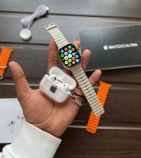 *_2023 APPLE TOP SELLING COMBO OFFER🔥💯👌_**First Time Ever India Ultra Big Combo**5 in 1 BooM Combo* ❣️❣️*7a Quality* 🔥🔥✓ *Apple Serise 8 Ultra*✓ (Size 49 mm)✓ (Always on display 😲)✓ (Wirlsess charging)✓ *Apple Stylish design Orange Occen Belt*✓ *Apple ultra black print box* ✓ *Apple Airpods Tws*(Hd Sound)✓ *Apple Airpods Case Transparent**Today Special OFFER 😍🎉❣️🎶**Loot Lo - Electric Violet