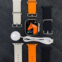 HK8 Pro Max Ultra Features*Making & Answer Calls via Bluetooth v5.2**2.12 inch AMOLED Screen, Always On Display**1:1 49mm Rugged Design – Quick Action button* *Customizable**3 Days Battery Life, Wireless Charging**7 Watch Faces, 4 Menu Style**Multitasking Bar, Build-in Local Games**Heart Rate & Blood Pressure Monitor**Wallet Function & Business Cards*"Multifunction NFC, Voice Assis - Black
