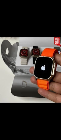 EXCLUSIVELY AVAILABLE ULTRA SERIES & WATCH Ultra MODEL WITH NEW APPLE BOOT LOGOMOST UNIQUE NIGHT MODE ALWAYS ON DISPLAYWITH MOST EPIC FEATURES EVERSAME 1:1 PACKINGDUAL STRAPSPainApple Original LogoBack Screw and Strap Lock+ Serial Number working PURE 49mm DIAL SAME LIKE ORIGINALCrown Working→Triple button OG strapBluetooth calls Wireless chargingCase: AlloyTouch screen: 2.5D curved - Vermilion
