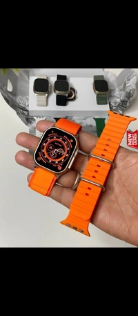 EXCLUSIVELY AVAILABLE ULTRA SERIES & WATCH Ultra MODEL WITH NEW APPLE BOOT LOGOMOST UNIQUE NIGHT MODE ALWAYS ON DISPLAYWITH MOST EPIC FEATURES EVERSAME 1:1 PACKINGDUAL STRAPSPainApple Original LogoBack Screw and Strap Lock+ Serial Number working PURE 49mm DIAL SAME LIKE ORIGINALCrown Working→Triple button OG strapBluetooth calls Wireless chargingCase: AlloyTouch screen: 2.5D curved - Vermilion