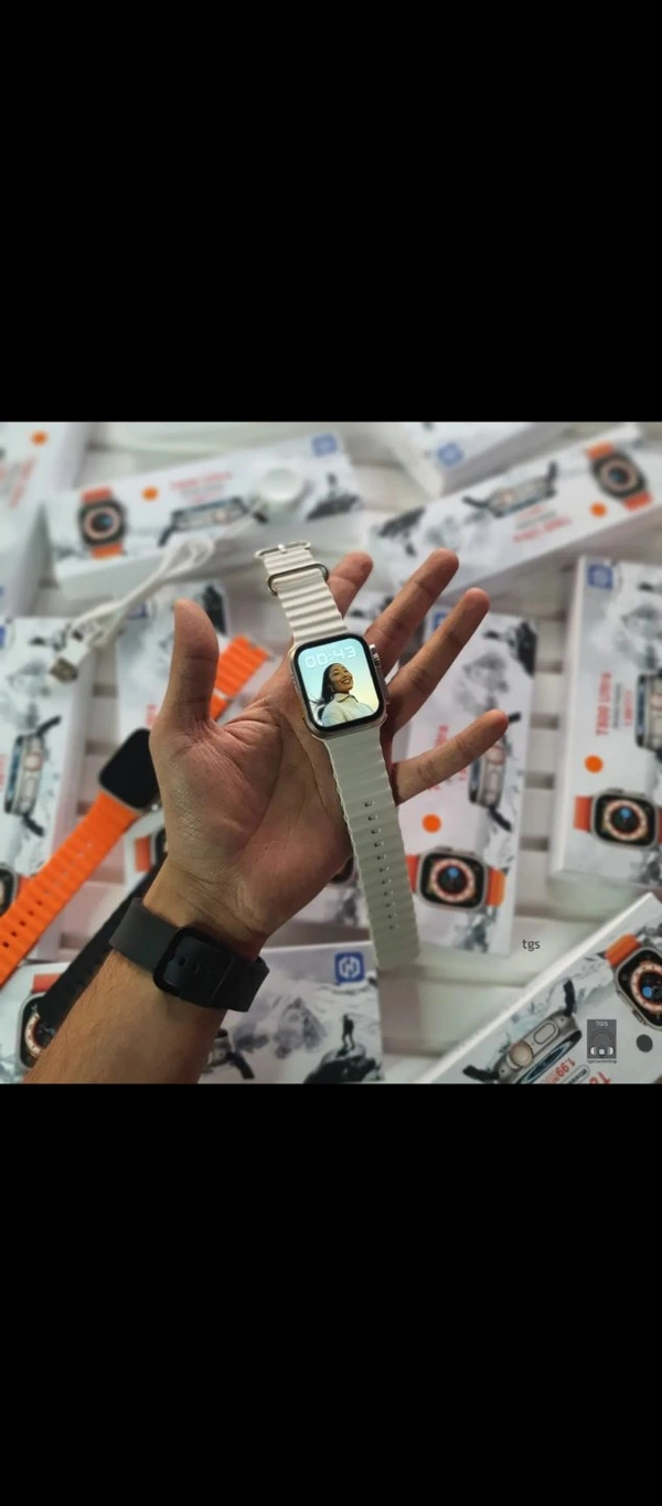 Pakka Budget FriendlyNew SmartWatch Ultra 8Available In 2 coloursBlack (Mate Black Aluminium Case) Orange (Space Grey Aluminium Case)App name: Fit ProSpecifications:-T800 Ultra✔Full Screen 49 mm 1.93 inch HD DisplayDrop Down MenuCalculator5 + menu styleLatest Watch FacesUser Interface ever✓ Whatsapp, insta, Messages Notification (firpro app)A Varity Of OutDoor Sports - International Orange