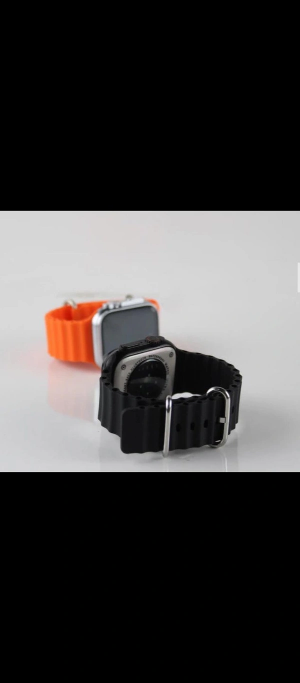 Pakka Budget FriendlyNew SmartWatch Ultra 8Available In 2 coloursBlack (Mate Black Aluminium Case) Orange (Space Grey Aluminium Case)App name: Fit ProSpecifications:-T800 Ultra✔Full Screen 49 mm 1.93 inch HD DisplayDrop Down MenuCalculator5 + menu styleLatest Watch FacesUser Interface ever✓ Whatsapp, insta, Messages Notification (firpro app)A Varity Of OutDoor Sports - International Orange