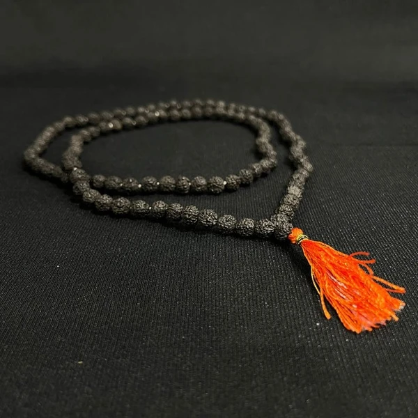 Black Rudraksha Mala – 108+1 Beads