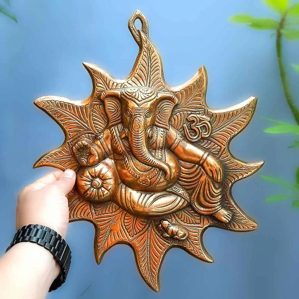 Lord Ganesh Wall Hanging – For Puja, Grah Pravesh & Home Decor – 11 Inch