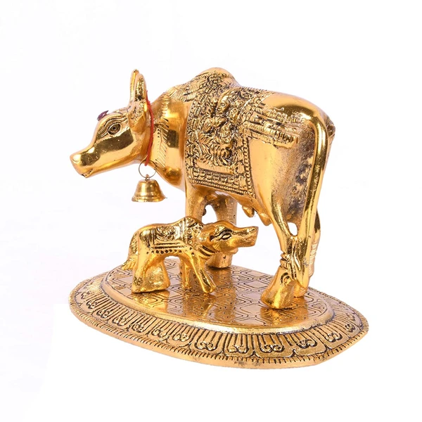 KAMDHENU COW WITH CALF STATUE