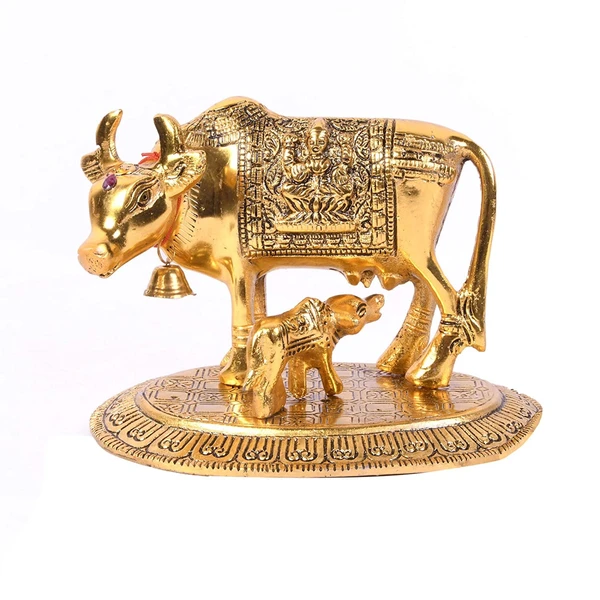 KAMDHENU COW WITH CALF STATUE