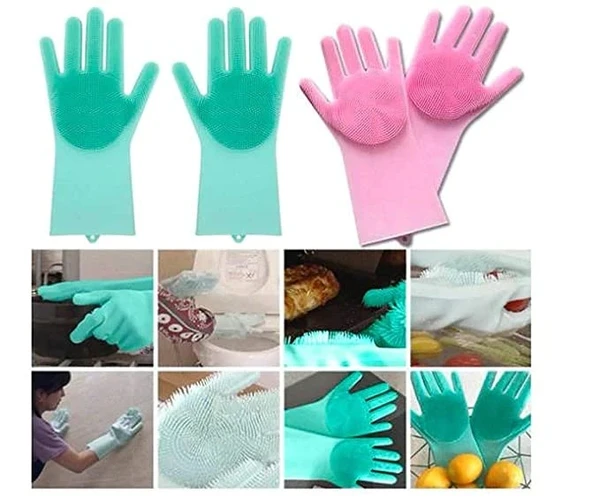 Silicone Gloves for Kitchen Use - Multicolour