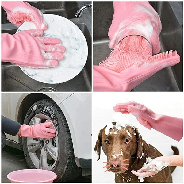 Silicone Gloves for Kitchen Use - Multicolour