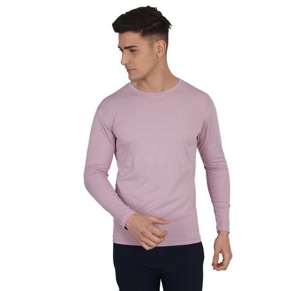 Plain Customized Full Sleeve T-shirt-@120/Pc-Promotional Full Sleeves T-shirt - M,L,XL,XXL, Onion pink