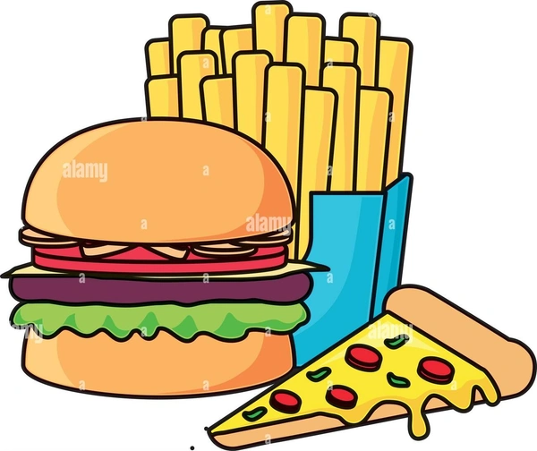 S. N. 5. Veg Pizza French Fries Veg Burger 250ml Drink