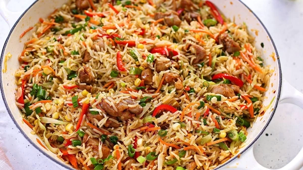 Chicken Spring Fried Rice - Half