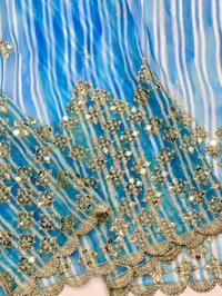 Georgette Shibori Printed Designer Saree