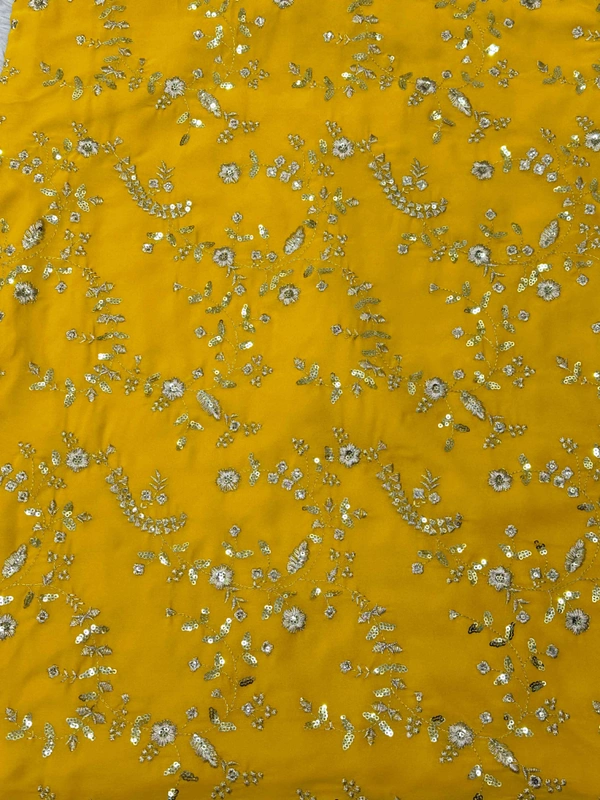 Yellow Designer Sharara For Haldi - Yellow, M (38)