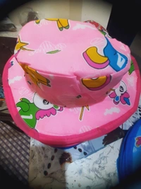Kids  Round  Cap. - Blue
