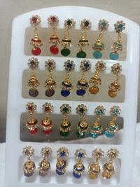 207 Ear Ring  - Red