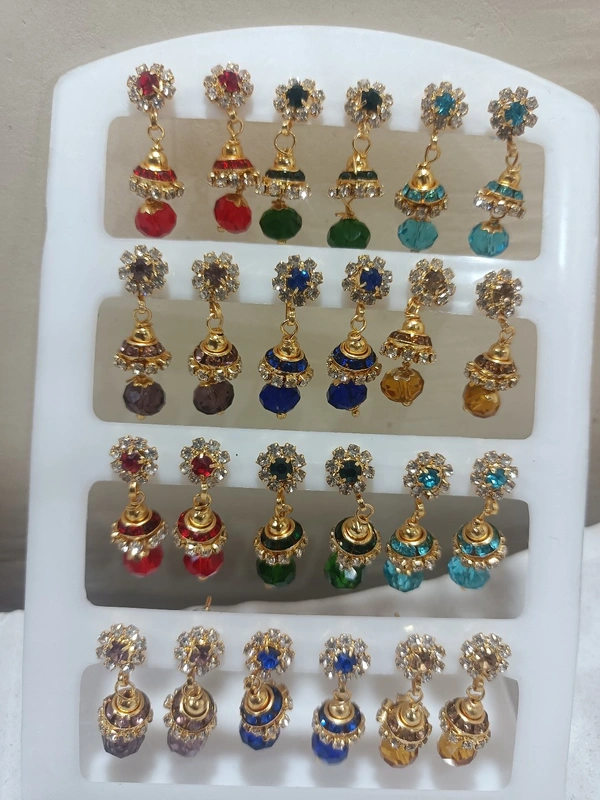 207 Ear Ring  - Red