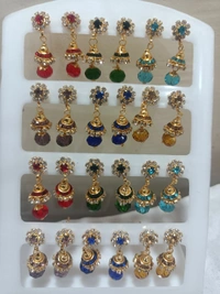 207 Ear Ring  - Red