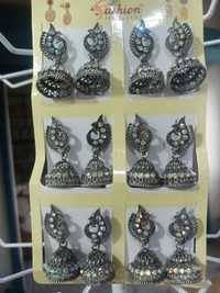 211 Oxidised Ear Ring 
