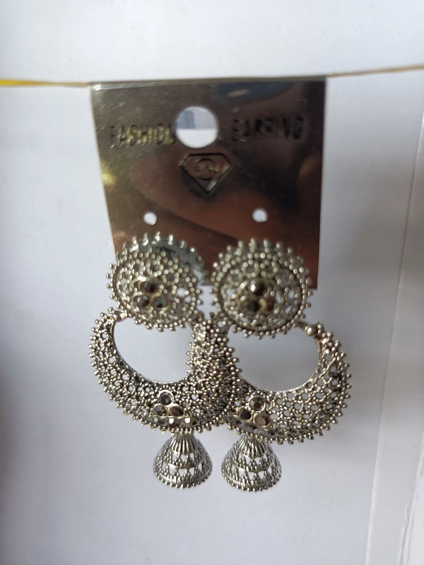 158 Oxidised Jhumka 