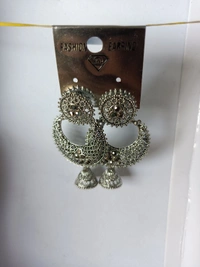 158 Oxidised Jhumka 