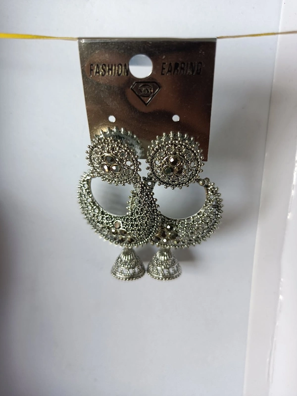 158 Oxidised Jhumka 