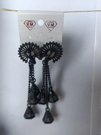 114 Black Jhumka