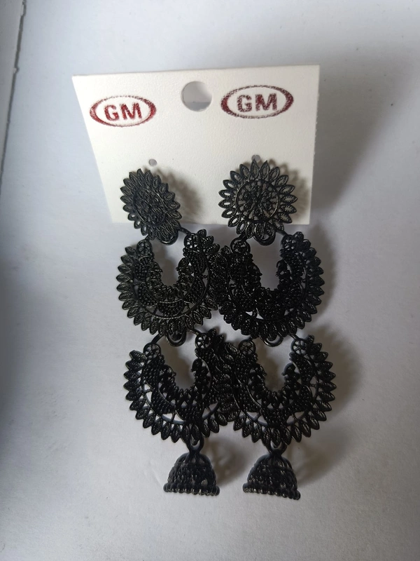115 Black Jhumka