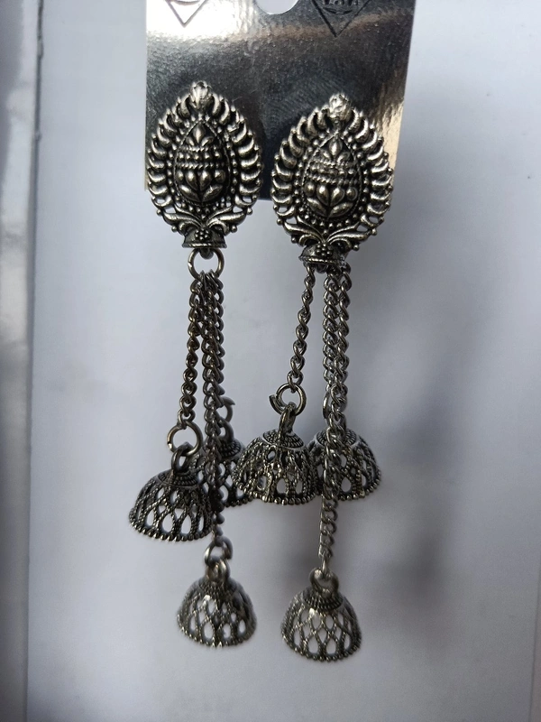 127 Oxidise Jhumka 